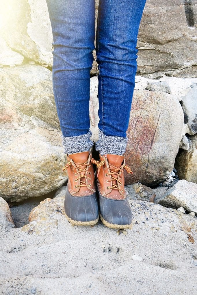 How to Tie Bean Boots - Carly the Prepster